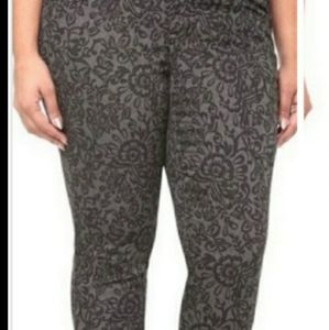 Torrid Lace Print Midrise Denim Jeans
